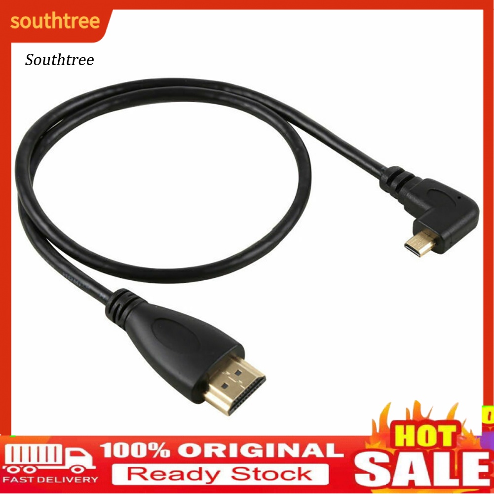 Cáp Chuyển Đổi micro hdmi 14 Sang hdmi 1080p hdtv Góc 90 Độ Tiện Dụng