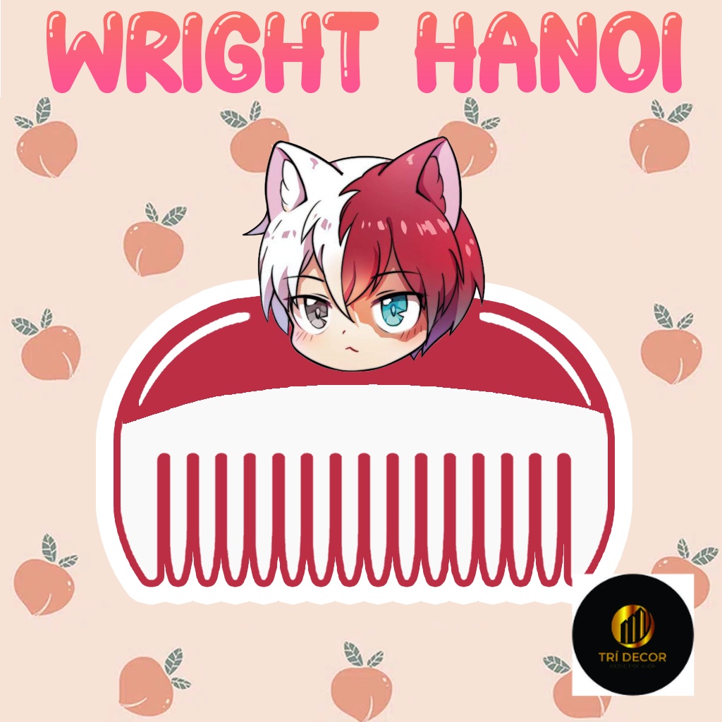 Mô Hình Lược My hero academia Học Viện Anh Hùng  Boku No Hero Academia Shoto Bakugo Phụ kiện trang t