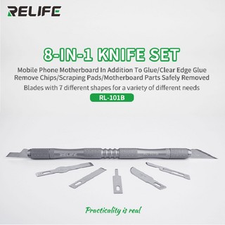 Bộ dao cắt keo rl-101b 8 trong 1 độ bền cao và chính xác cao cho điện thoại