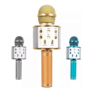 Mic Hát Karaoke Cầm Tay Không Dây - Micro Karaoke Bluetooth Bảo Hành 12 Tháng