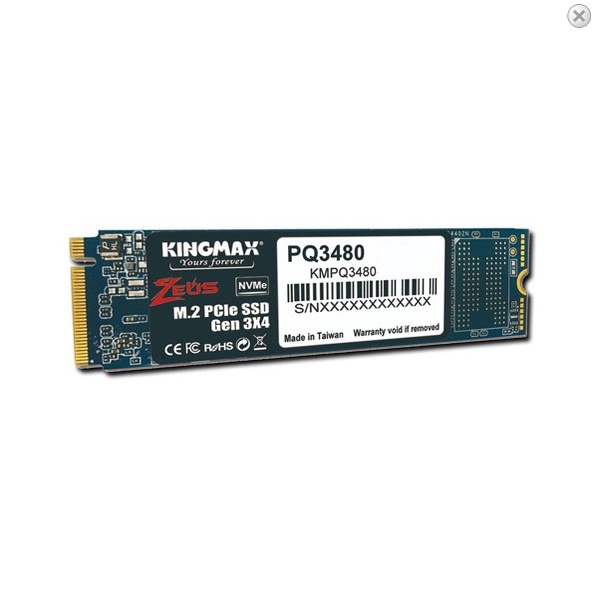 Ổ cứng SSD M.2 PCIe 1TB Kingmax Zeus PQ3480 Gen3x4 2280 NVMe Chính Hãng