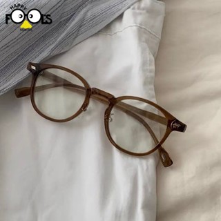 Mắt Kính Gọng Tròn Nhỏ Thay Đổi Màu Đen Phong Cách Cổ Điển Thời Trang Cho Nữ