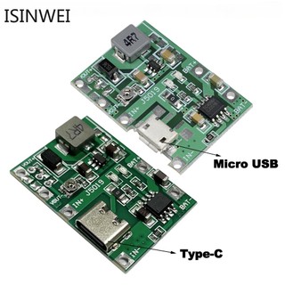 Mô đun tăng áp sạc pin lithium 18650 chuyển đổi micro usb / type-c 3.7v sang 9v 5v 2a dc-dc