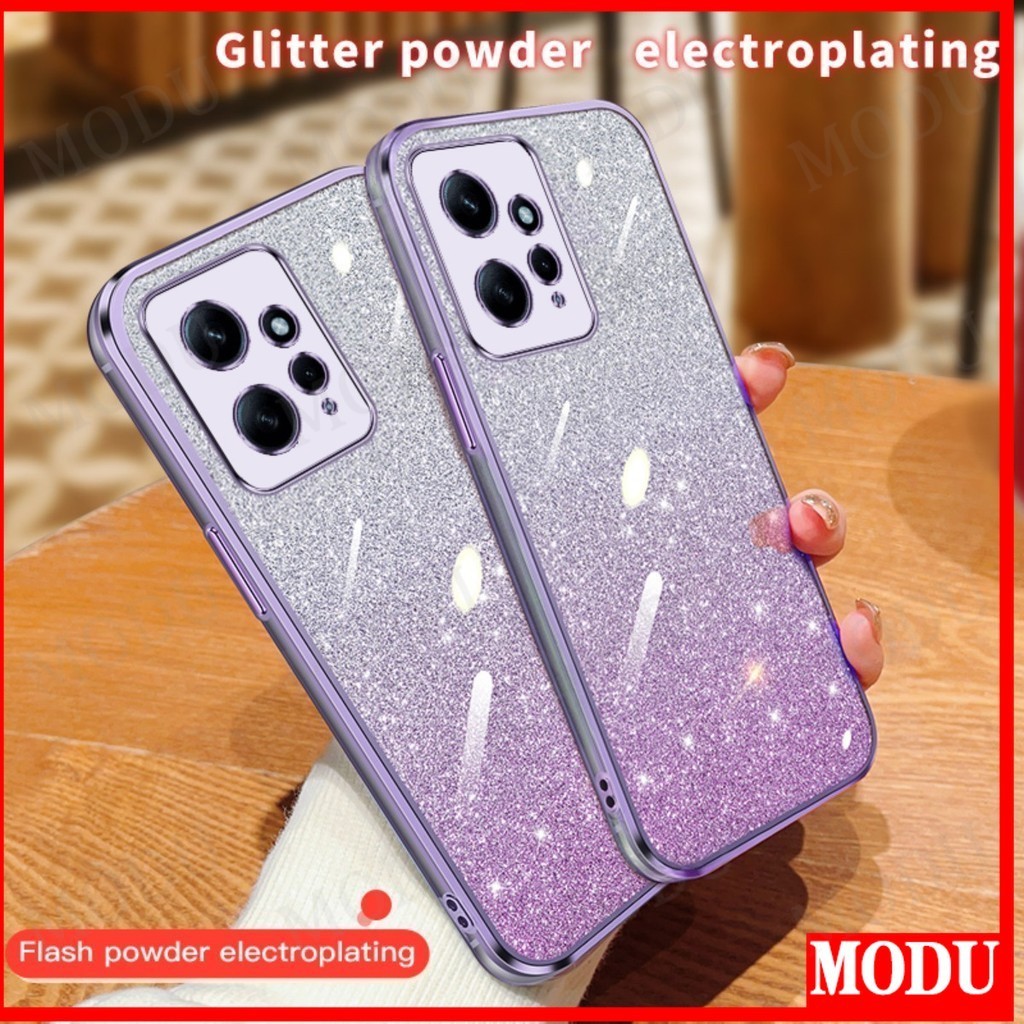 Ốp Điện Thoại Mềm Mạ Kim Tuyến Chống Sốc Cho Xiaomi Redmi 12 Note 12 Pro + 12C 13C Pro Turbo