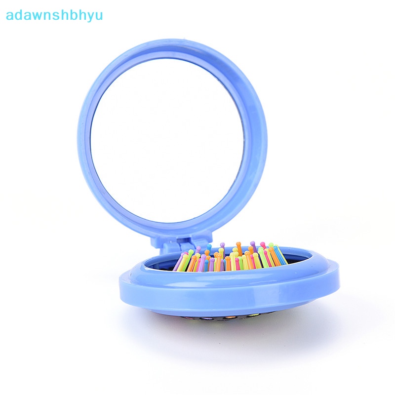 Lược Gấp Tích Hợp Gương Du Lịch adawnshbhyu