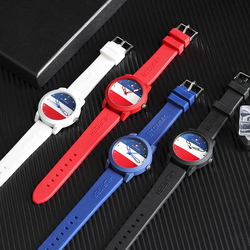 Đồng Hồ quartz Nam Dây silicone Chống Thấm Nước