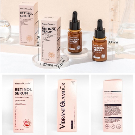 Retinol serum Dưỡng Ẩm Làm Trắng Da Chống Nếp Nhăn Lão Hóa 30ml