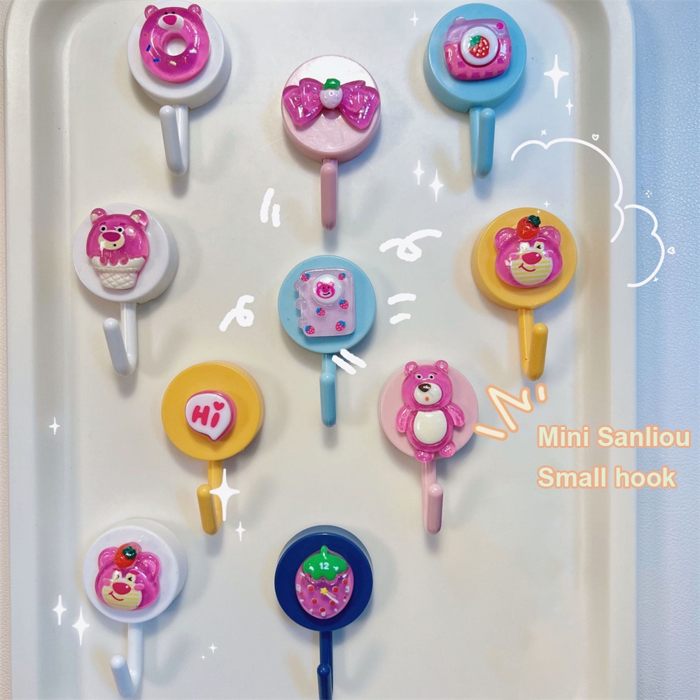 SANRIO ✨Sanriooo✨Móc Dán Tường Không Cần Khoan Họa Tiết Gấu Hoạt Hình Cho Học Sinh