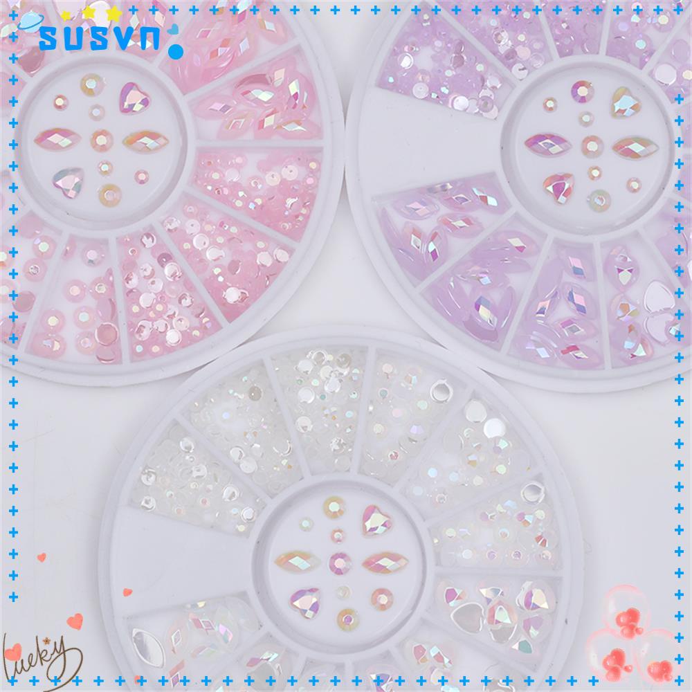 Susvn Đá Giả Kim Cương Hình Giọt Nước Phẳng Trang Trí Móng Tay Nghệ Thuật