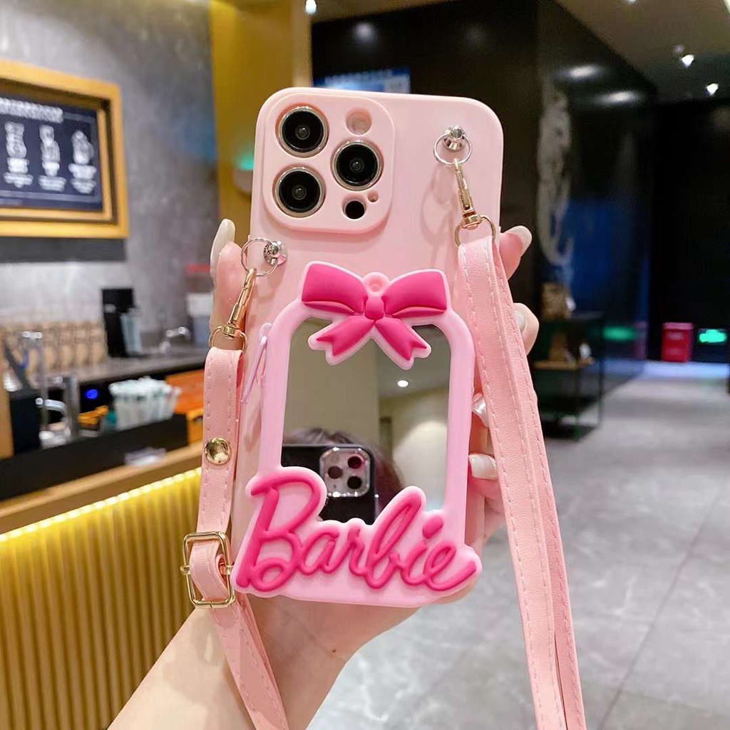 Bao Da Điện Thoại Có Khóa Kéo Hình Búp Bê barbie 3d Cho samsung note 10 plus 20 ultra s10 lite s10e m33 a53 a73 a23 a33 Ốp