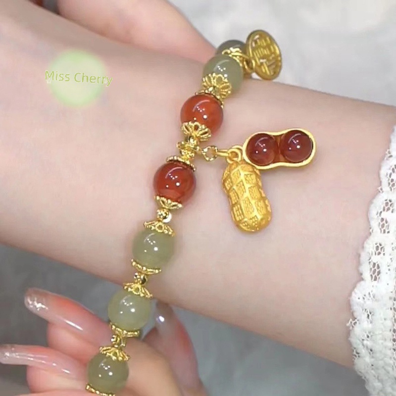 Vòng Tay Ngọc Bích Giả Thời Trang harajuku Cho Nữ