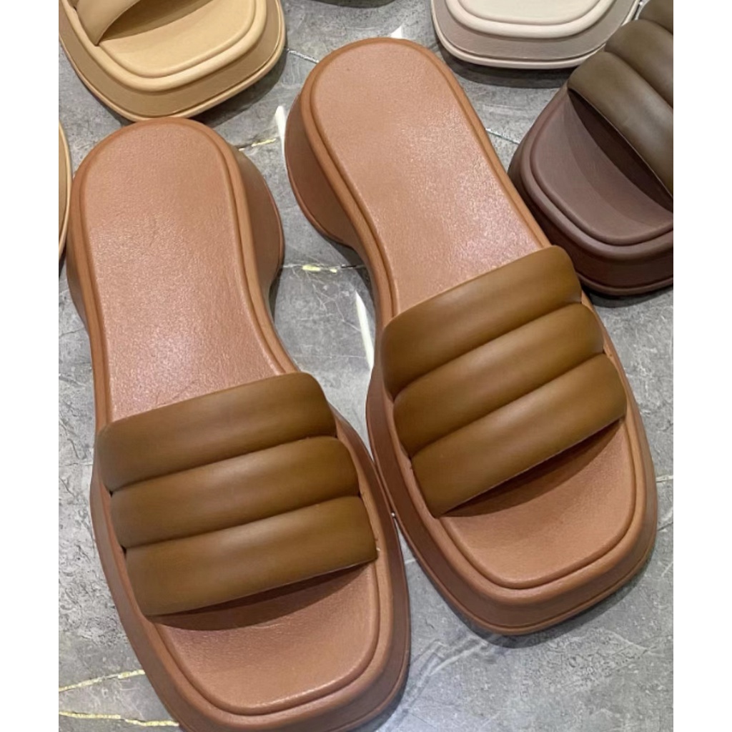 🔥dép nữ đế cao 🔥dép bánh mì Dép Sandal Đế Dày Phong Cách Thời Trang Mùa Hè Mới Cho Nữ