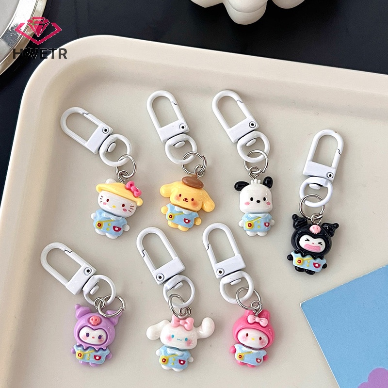 Móc Chìa Khóa Hình Nhân Vật sanrio kuromi hello kitty cinnamoroll Dễ Thương Mới