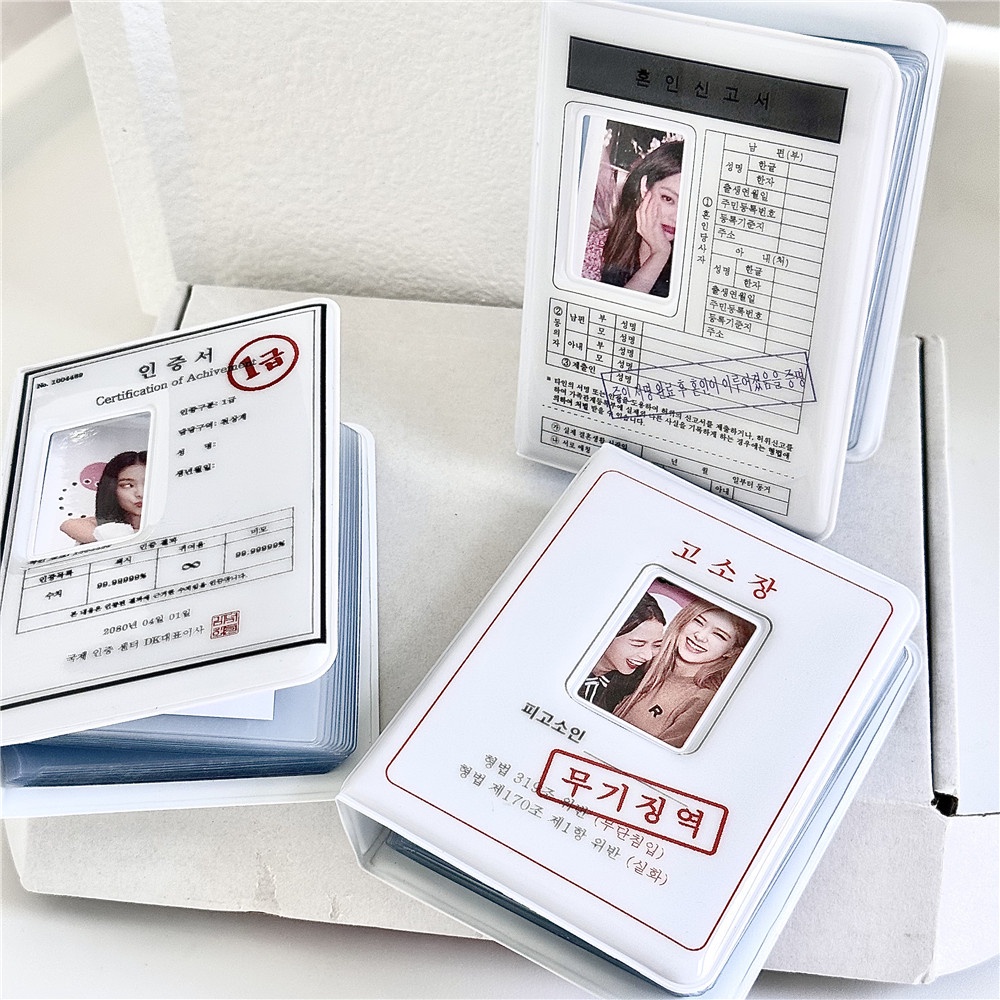 Cuốn album Đựng Thẻ mini 3 inch polaroid Phong Cách Hàn Quốc