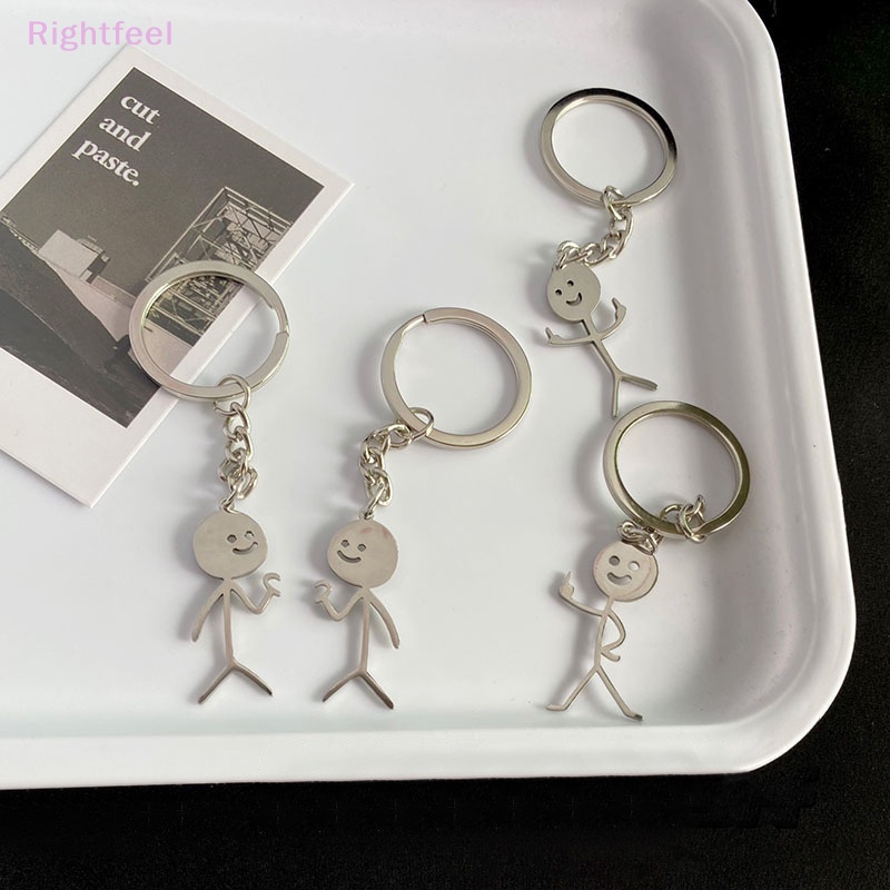 Rightfeel Móc Khóa Cặp Đôi Hình Ngón Tay Giữa Trái Tim Dễ Thương Cá Tính Vui Nhộn Mới