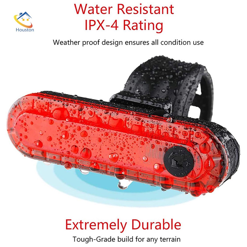 Đèn led Cảnh Báo An Toàn Chống Thấm Nước Sạc usb Cho Xe Đạp Leo Núi