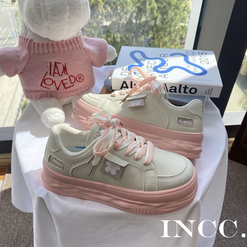 INCC   thể thao nữ giày giày thể thao nữ 2023 NEW giày sneaker nữ đáy dày Xu hướng thời trang Thông khí  Cái mới Korean Style fashion Beautiful FYD239032P 37Z230910