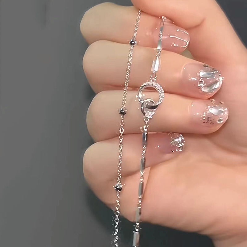 Siêu đẹp đính kim cương vòng đeo tay nữ sinh phong cách vòng đeo tay cá nhân sang trọng tay trang sức