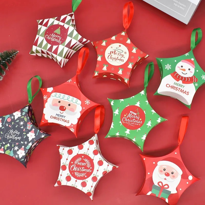 Hộp Giấy Đựng Kẹo / Quà Giáng Sinh Hình Ông Già Noel / Người Tuyết