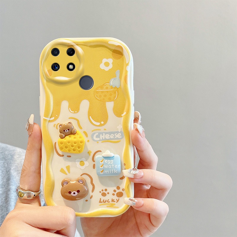 Ốp lưng realme c12 ốp lưng realme c25 Dễ Thương Ốp Điện Thoại Hình Búp Bê Hoạt Hình 3d Thời Trang Cho realme c12 / c25