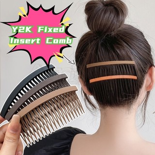 Lược cài tóc mái ngang lưng y2k cố định tóc con lược dài đơn giản dành cho bạn nữ