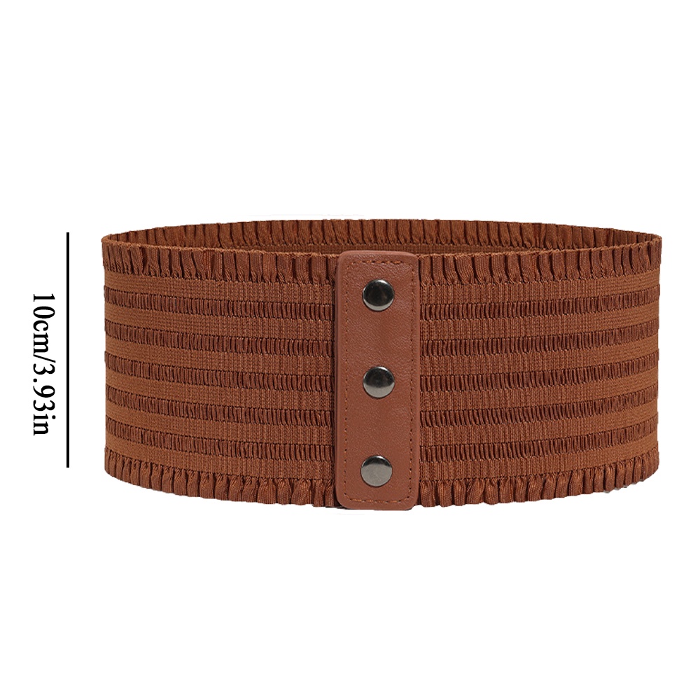 1 Thắt Lưng Co Dãn Màu Trơn Thời Trang