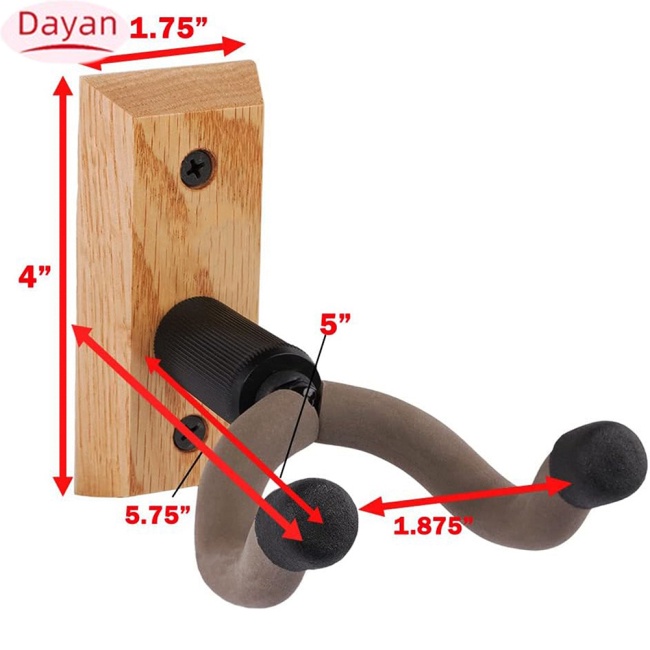 Giá Treo Tường + 5 Miếng Gảy Đàn guitar bass / ukulele