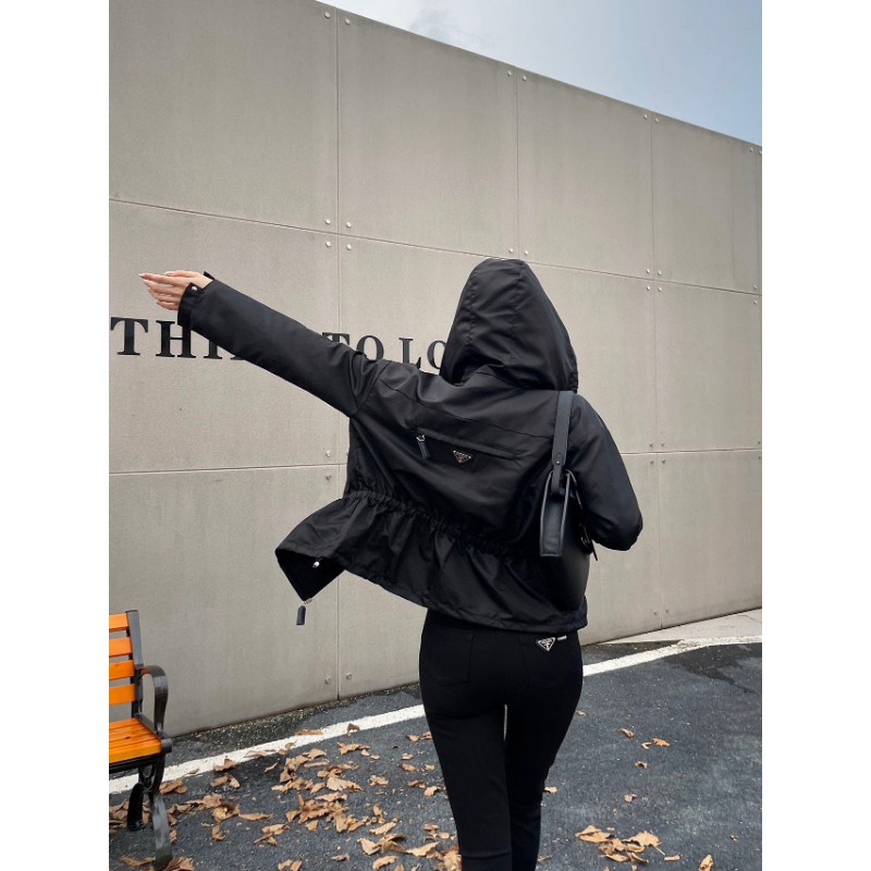 Áo Khoác Phối Khóa Kéo Sau Lưng Thời Trang Mùa Thu 2023