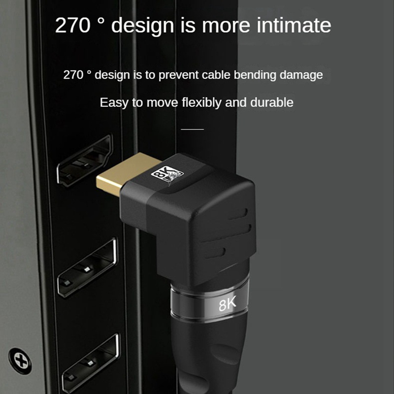 Đầu Nối hdmi 8k Mở Rộng Góc Phải Chuyên Dụng