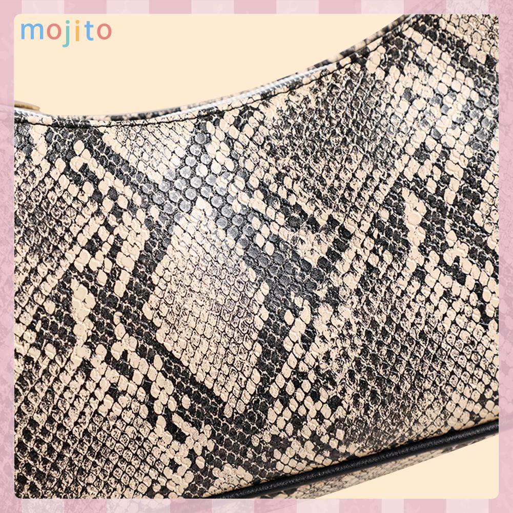 Túi Xách Da pu Họa Tiết Da Rắn Thời Trang Đường Phố Cho Nữ