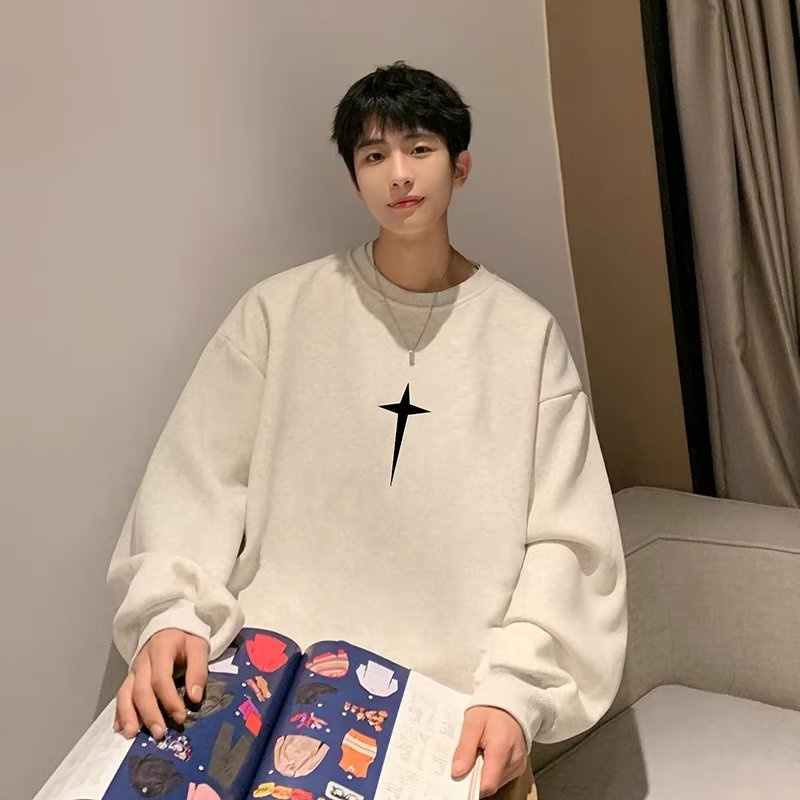 Áo Hoodie Không Tay Cổ Tròn Phong Cách Đường Phố Cho Nam 350g