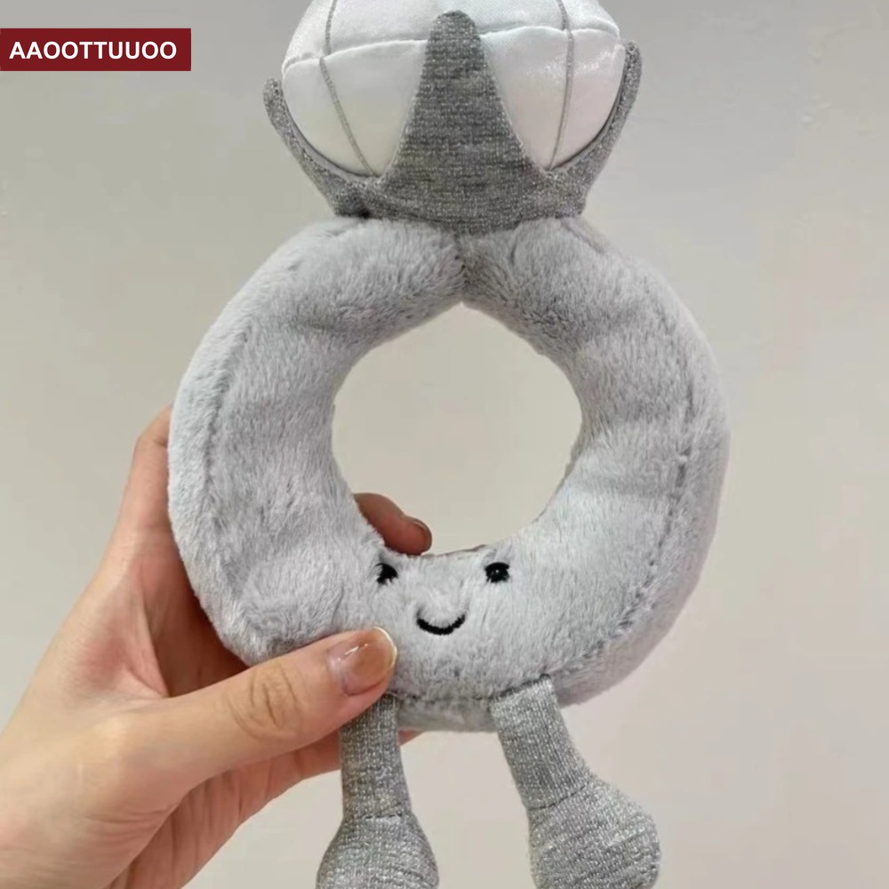 Dễ Thương Nhẫn Đính Kim Cương Nhân Tạo Lớn Quà Tặng Ngày Lễ Tình Nhân Cho Bạn Gái