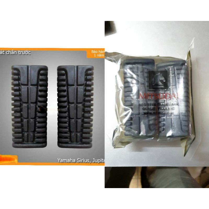 Cao su để chân trước Yamaha, cuB thương hiệu Thái Mitsudai phụ tùng phụ