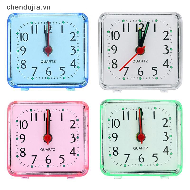 Đồng Hồ Báo Thức Để Bàn Hình Vuông Nhỏ Gọn Đáng Yêu