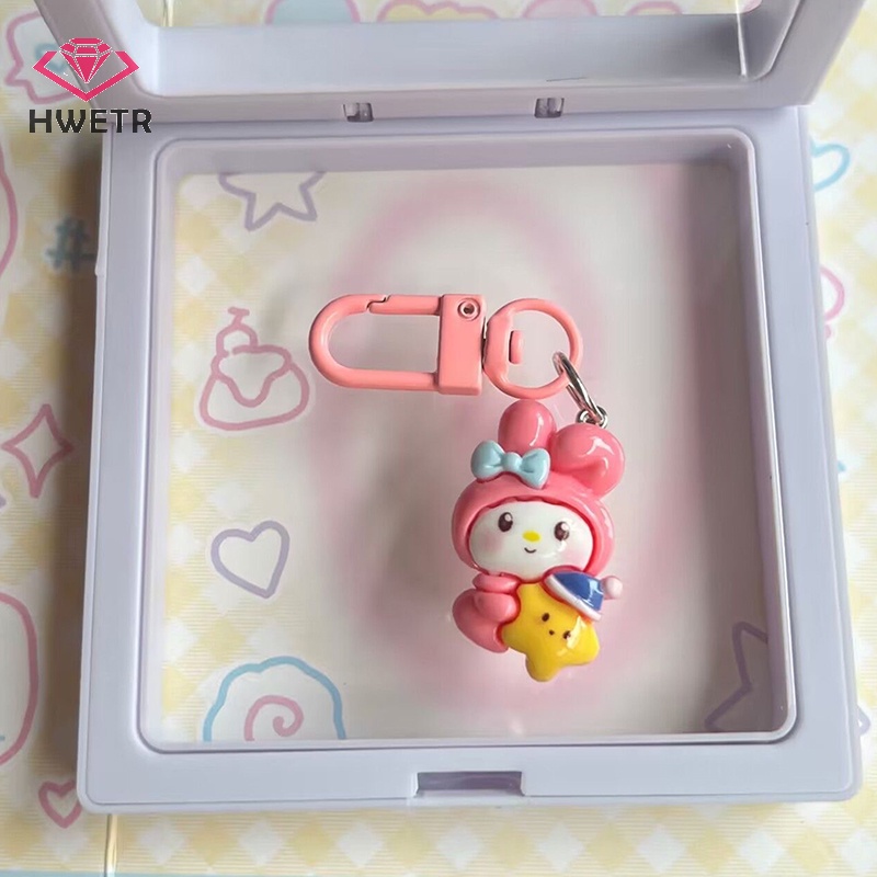 Hwwtr Móc Khóa Hoạt Hình melody kuromi Cinnamoroll / Bầu Trời Sao / hello kitty Dễ Thương Làm Quà Tặng Lễ Tình Nhân Mới