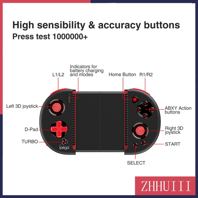 Tay Cầm Chơi game bluetooth Không Dây Cho ipega pg-9087