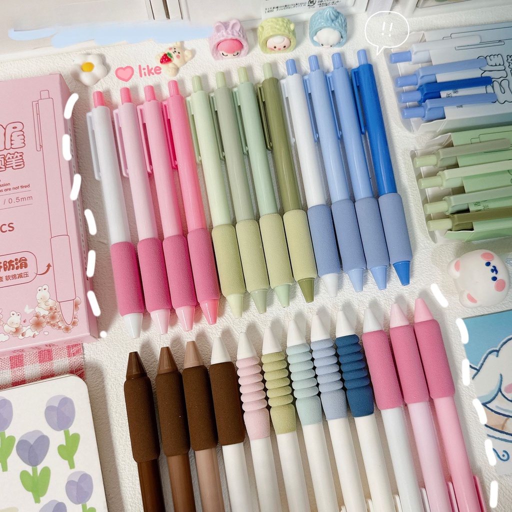 1 Bút Mực gel Mực Đen / Đám Mây Nhanh Khô Ngòi 0.5mm Phong Cách ins Dành Cho Học Sinh