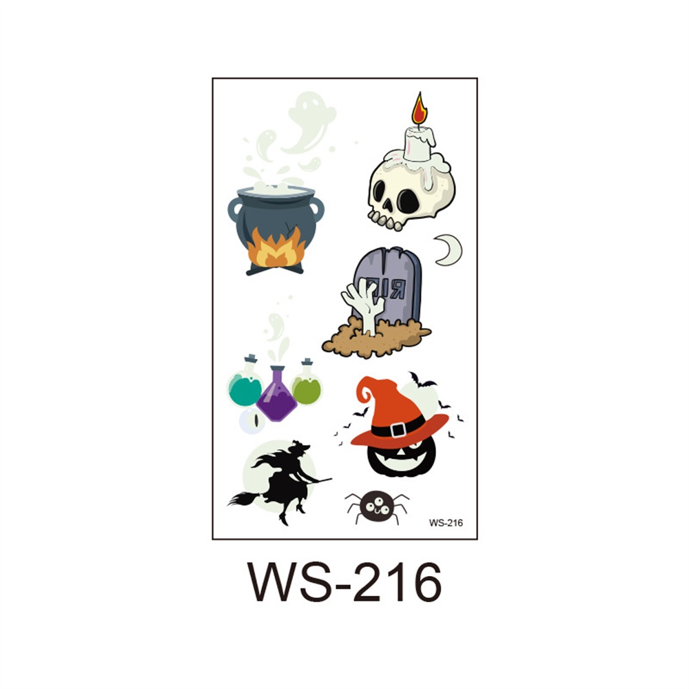 ⚡Còn Hàng⚡ Nhãn Dán Hình Xăm Halloween Phát Sáng Bí Ngô Vui Nhộn   Cơ Thể Trẻ Em Nhãn Dán Mặt Tạm Thời Chống Thấm Nước Trang Trí Halloween Tụ Tập Nhãn Dán Tạm Thời
