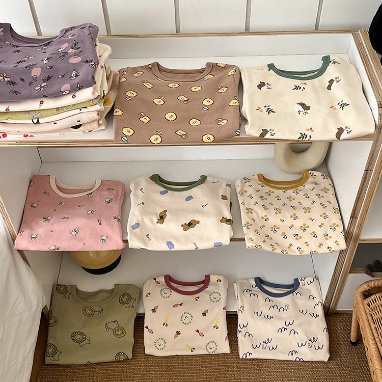 Bộ Quần Áo Ngủ Dài Tay Thu Đông Ambbkids Kích Thước  Mới Nhất Cho Bé Trai Bé Gái