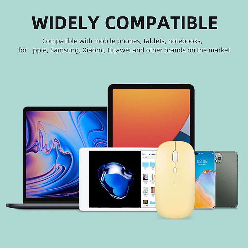 Chuột Không Dây bluetooth 2.4ghz Có Thể Sạc Lại Cho pc / laptop / Điện Thoại / Máy Tính Bảng | BigBuy360 - bigbuy360.vn