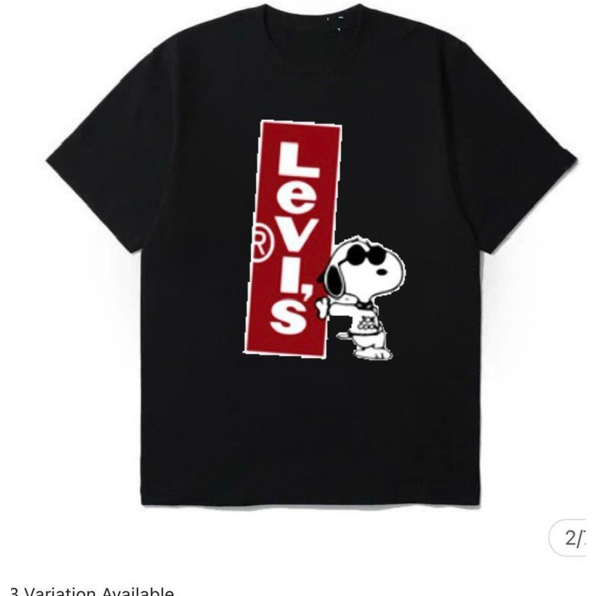 Áo thun L hoạt hình vui nhộn cho bé