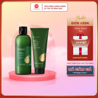 Set dầu gội xả bưởi Cocoon giảm rụng & kích thích mọc tóc 310ml- 500ml - không chứa sulfate nhãn mới