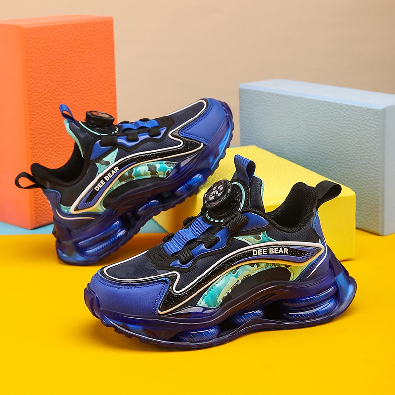 Giày Thể Thao Da Đế Bằng Thoải Mái Chất Lượng Cao Cho Bé