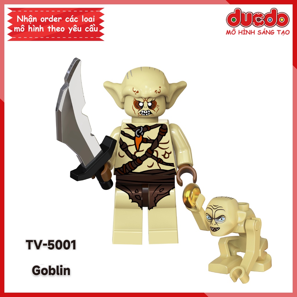 Minifigures nhân vật phim Chúa Tể Những Chiếc Nhẫn tuyệt đẹp - Đồ chơi Lắp ghép Xếp hình Mô hình Mini TV6401