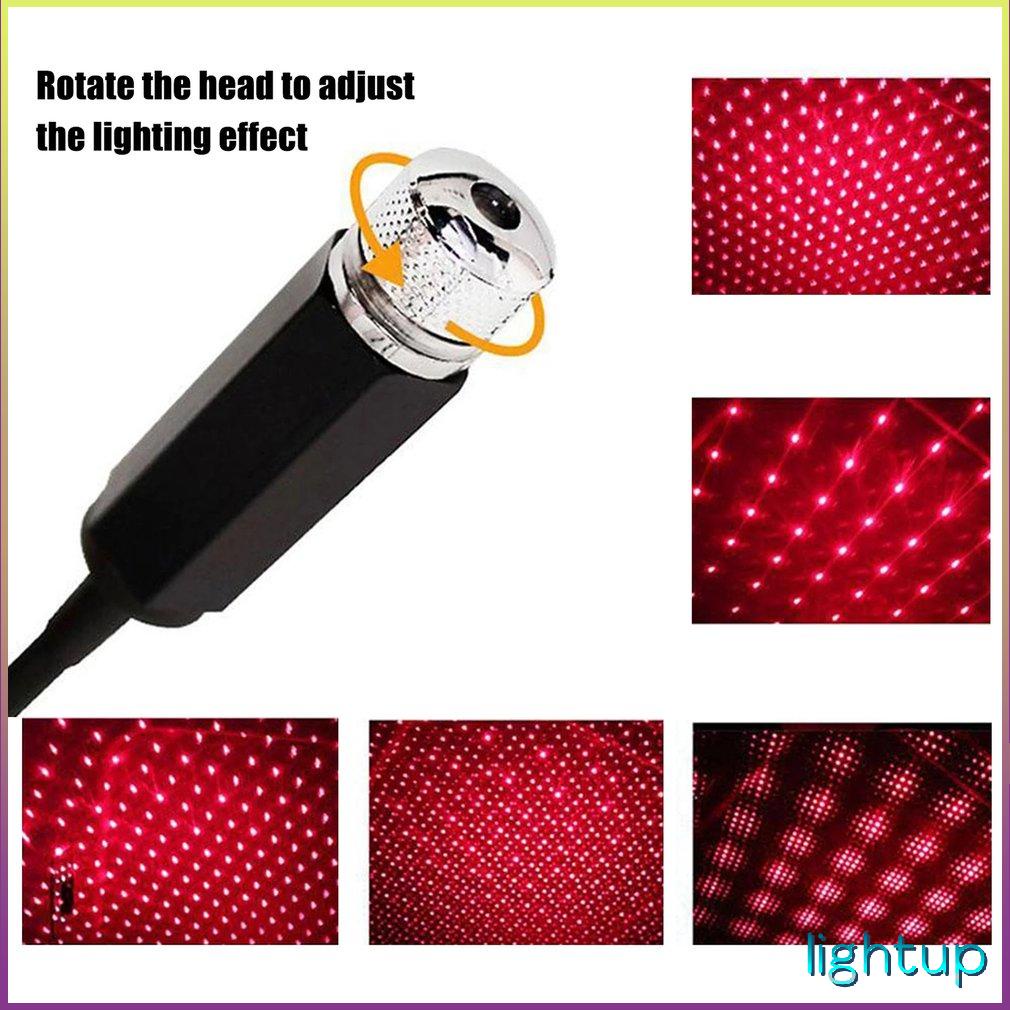 Car Light Usb Roof Atmosphere Star Projection Spotlight Decoration Lamp [R/8]
