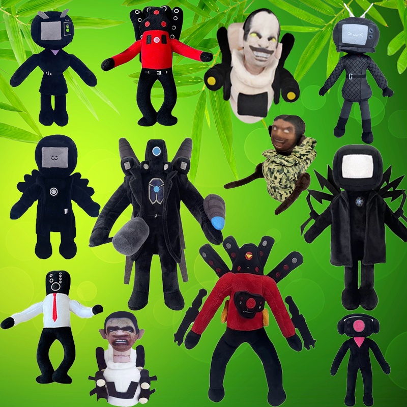 😍Skibidi Toilet plush toy😍Rytanda Skibidi Toilet Đồ chơi nhồi bông Hình Nhân Vật Hoạt Hình Ngộ Nghĩnh