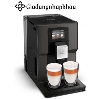 Máy pha cà phê tự động krups ea872b, máy pha cafe, espresso cappuccino, made in eu, bh 12 tháng, giadungnhapkhau19