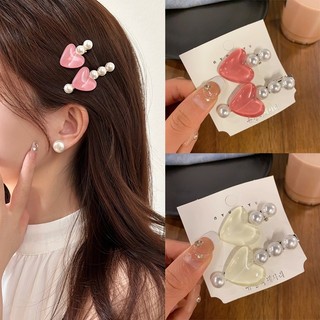 1 kẹp tóc đính đá hình trái tim