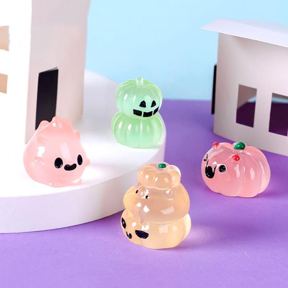 Tượng Ma Bí Ngô Dạ Quang Phát Sáng Bằng Nhựa resin Trang Trí halloween