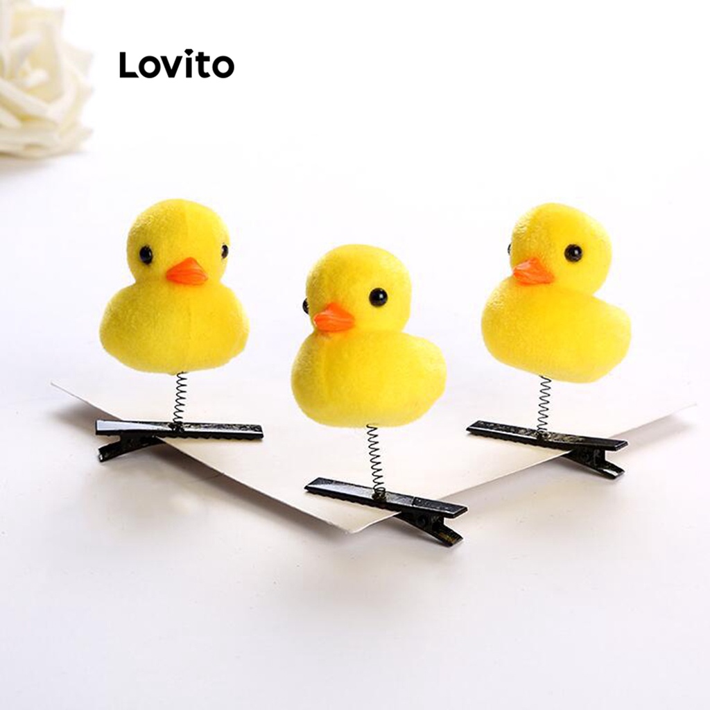 Lovito Kẹp Tóc Cơ Bản Đơn Giản Dễ Thương Cho Nữ LNA28007